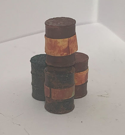 SINGLE USED OIL DRUMS X 4 '00'