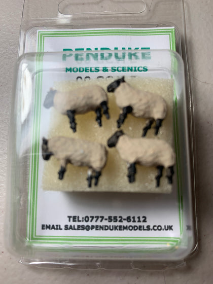 SHEEP X 4 RESIN SCALE OO SCALE