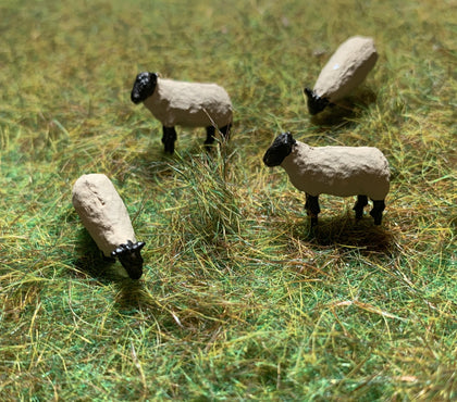 SHEEP X 4 RESIN SCALE OO SCALE