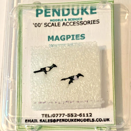 MAGPIES X 2 BIRDS '00' SCALE