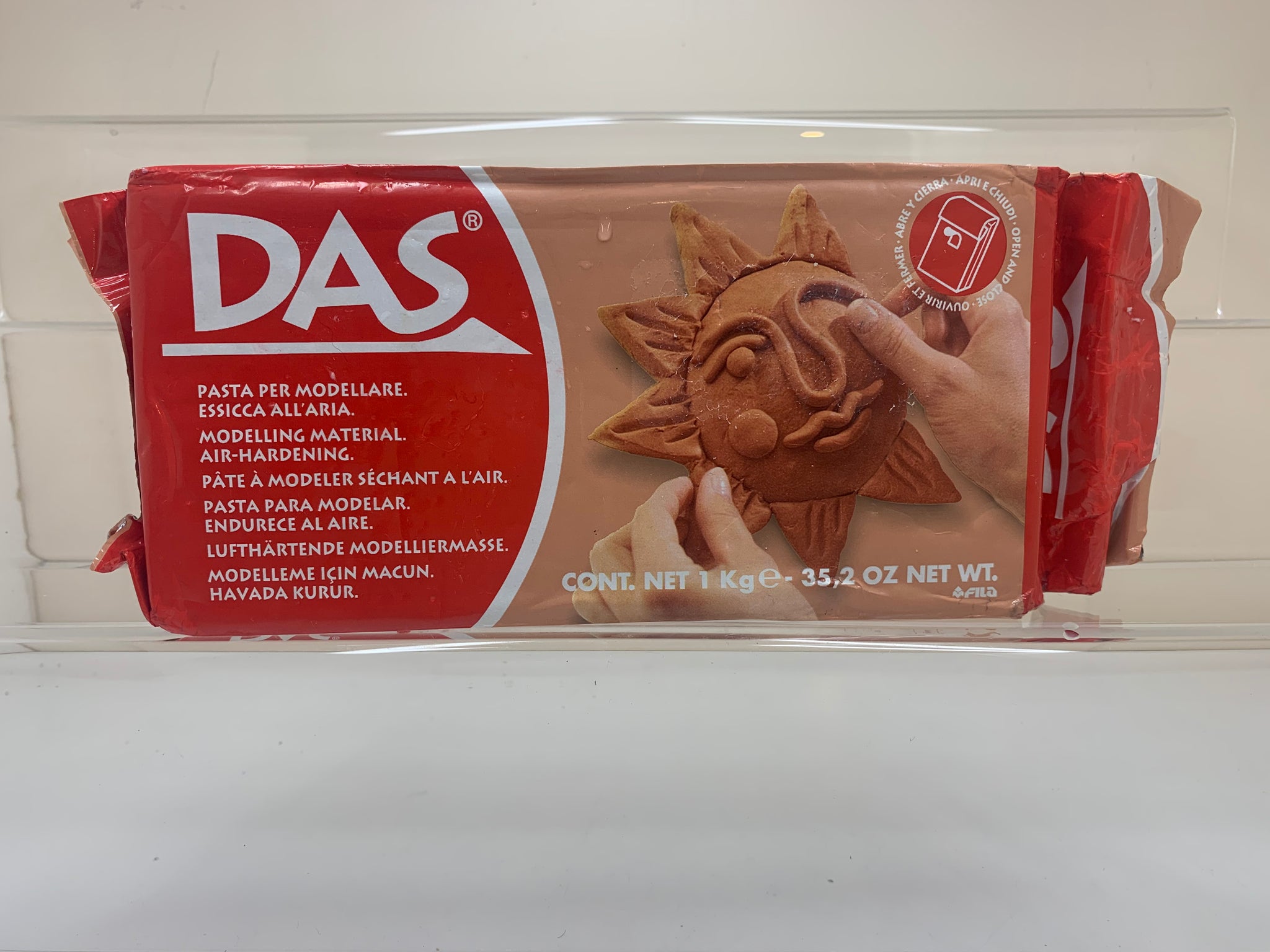 DAS AIR DRYING MODELLING CRAFT CLAY -TERRACOTTA/WHITE