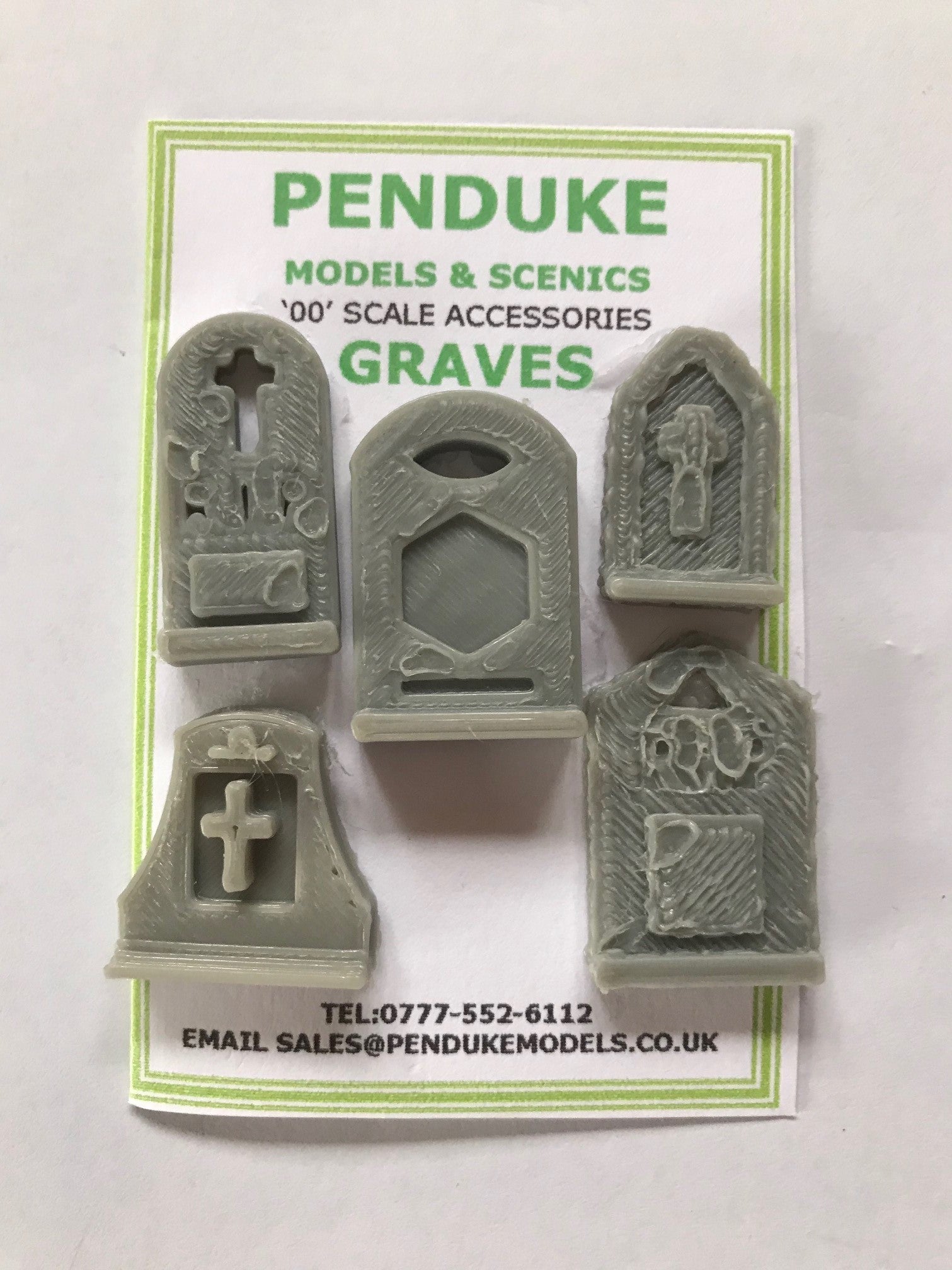 GRAVE  HEAD STONES OO SCALE