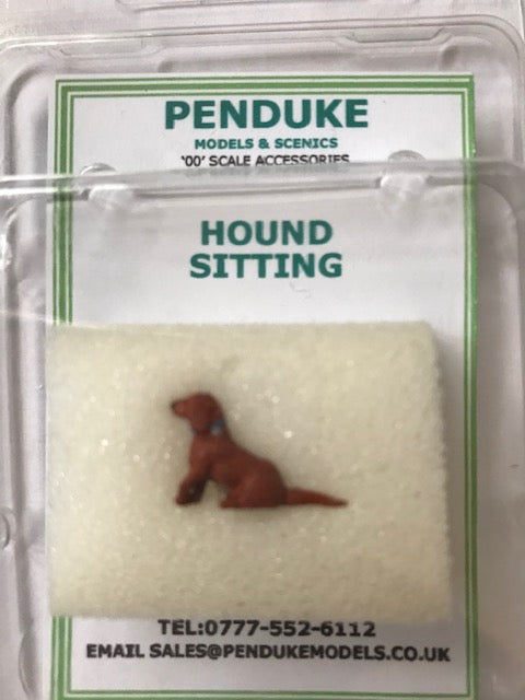 HOUND DOG SITTING OO SCALE