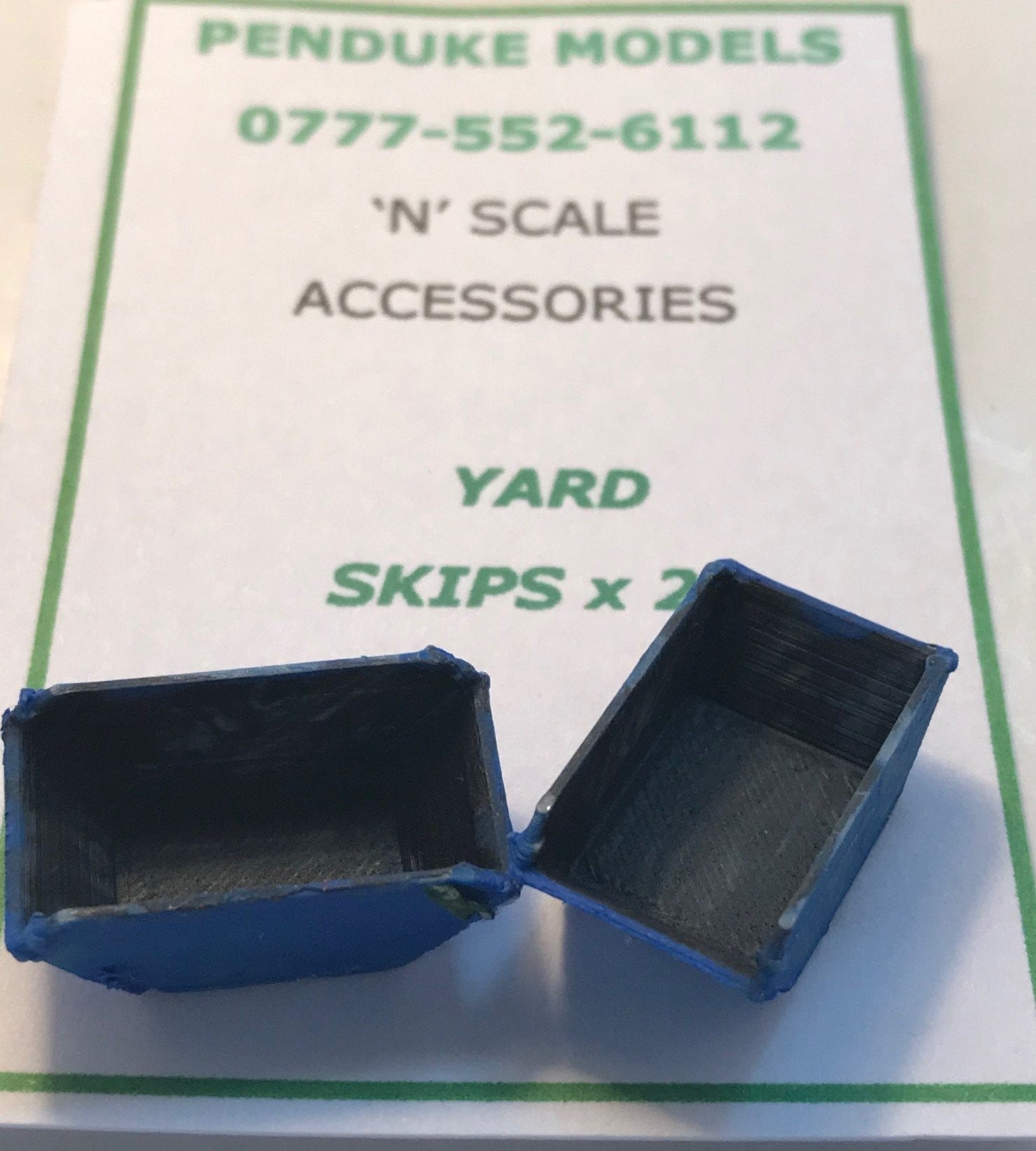 SKIPS  8/16 YARD X 2  N GAUGE