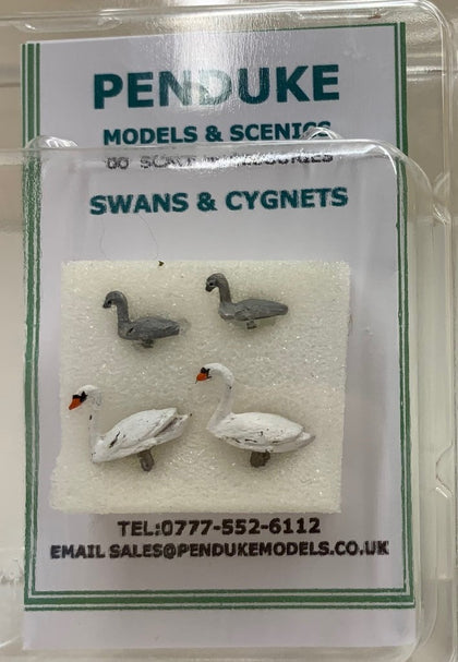 SWANS AND CYGNETS OO SCALE